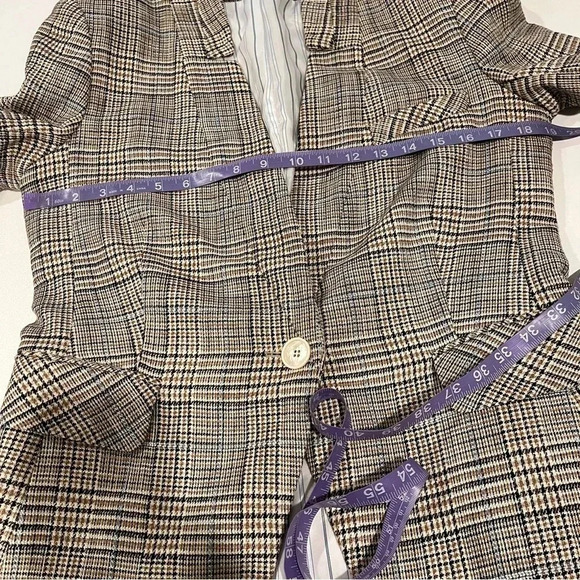 Veronica Beard Orchid brown houndstooth jacket size 10 - Picture 14 of 16